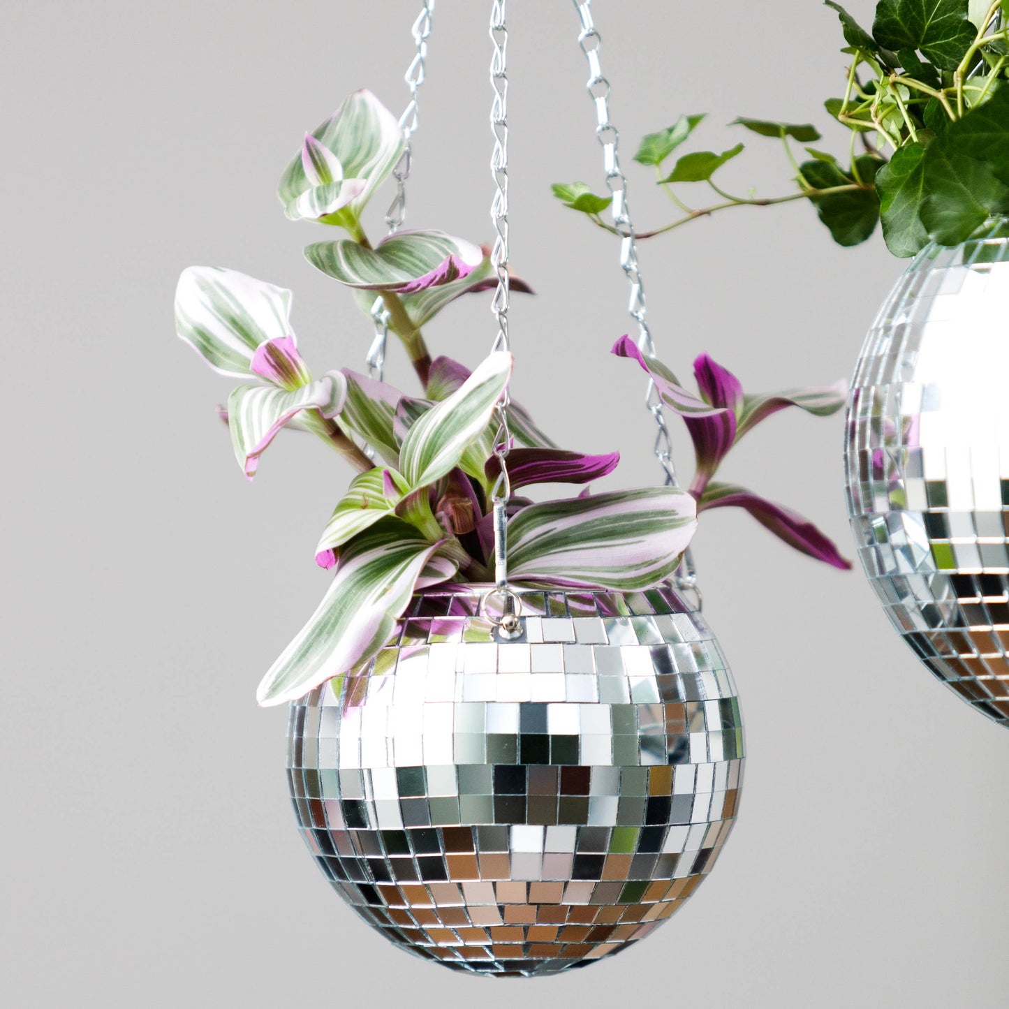 Disco Ball Hanging Planter (6in/15cm)