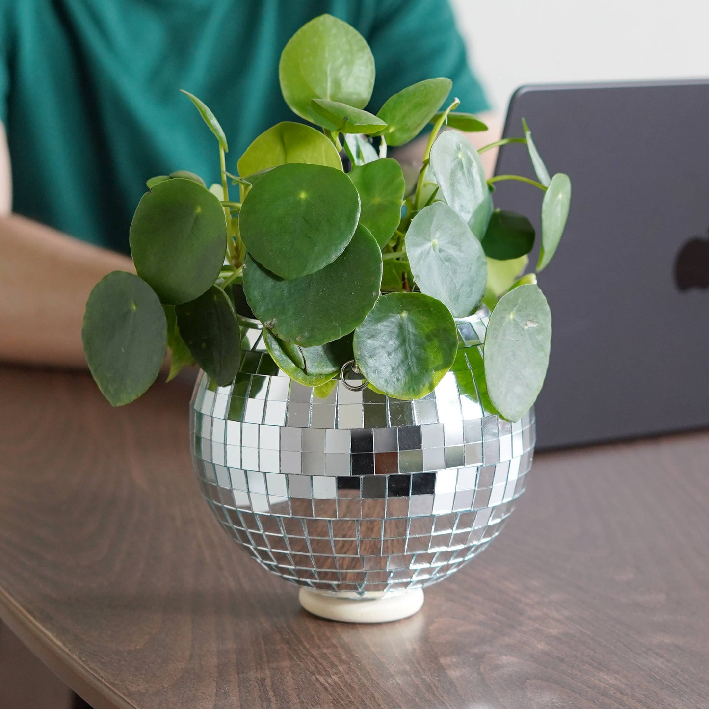Disco Ball Hanging Planter (6in/15cm)