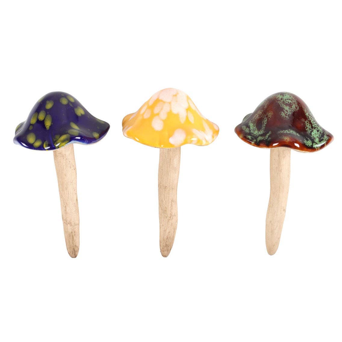 Ceramic Mushroom Plant Pot Decorations