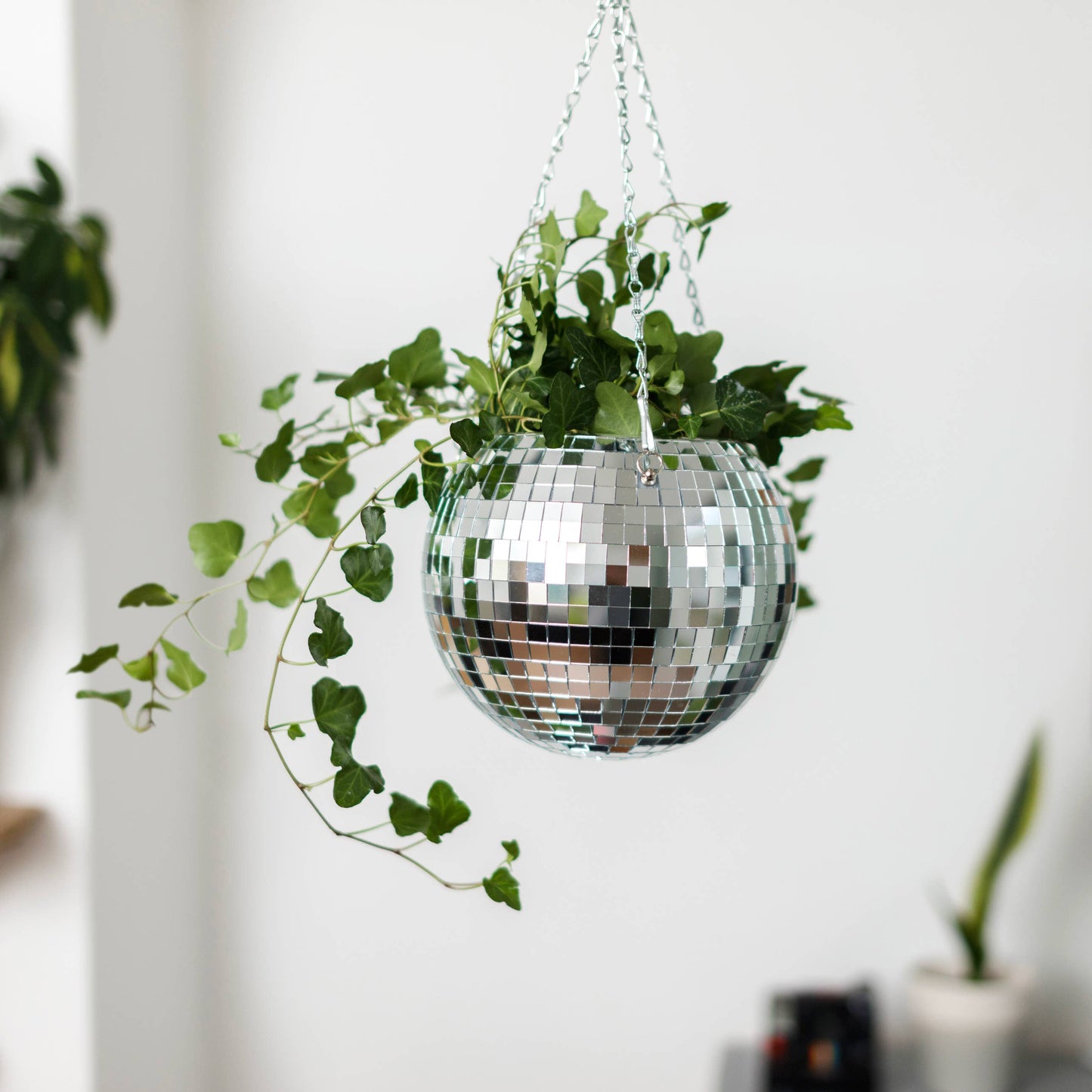 Disco Ball Hanging Planter (8in/20cm)