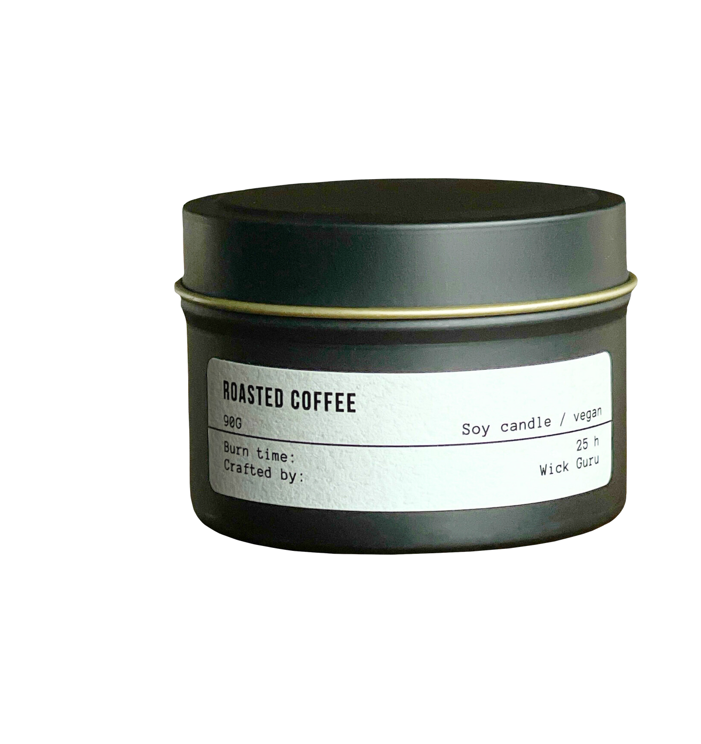 Coffee Scented Candle | Soy Wax | Cafe Decor | Barista Theme: Tin candle (90g)