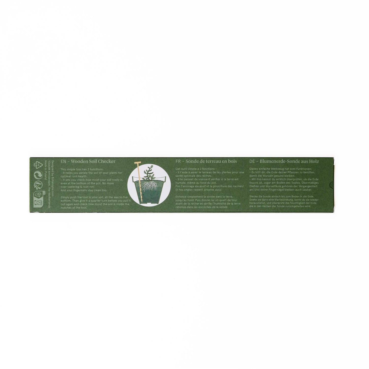 The Soil Checker - wooden soil probe to check soil moisture