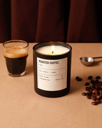 Coffee Scented Candle | Soy Wax | Cafe Decor | Barista Theme: Tin candle (90g)