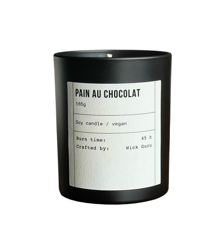 Pain Au Chocolat Candle | Soy Wax | Parisian Bakery Gift: Tin candle (90g)